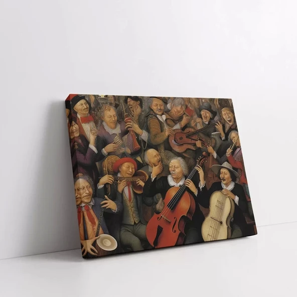 Rönesans Buluşması Kanvas Tablo - Resim 3