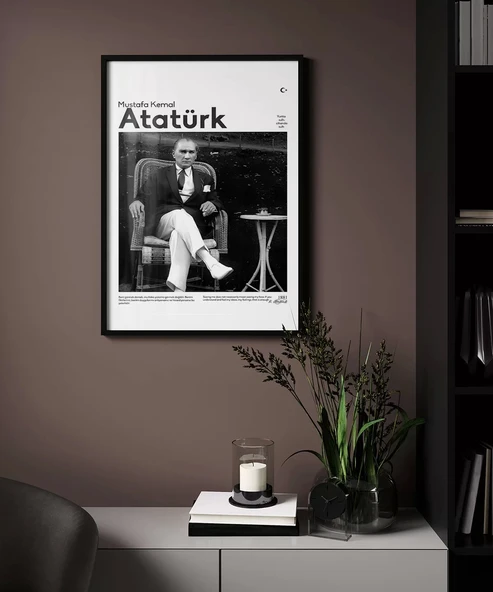 Çerçevesiz Poster Atatürk’ün Dinlenişi - Resim 3