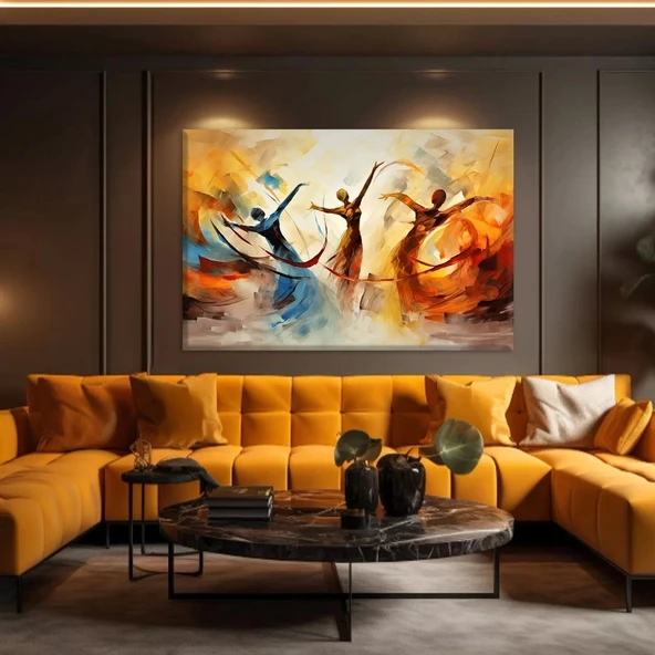 Zarif Dönüşler Kanvas Tablo ürün görseli