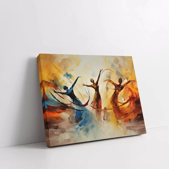 Zarif Dönüşler Kanvas Tablo - Resim 3