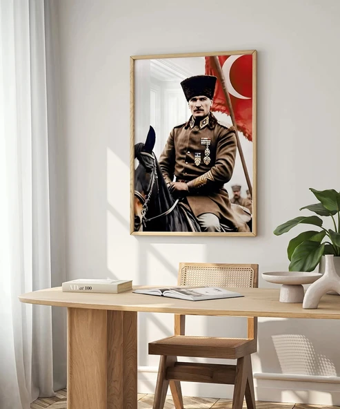 Çerçevesiz Poster Liderin Kararlılığı - Resim 4