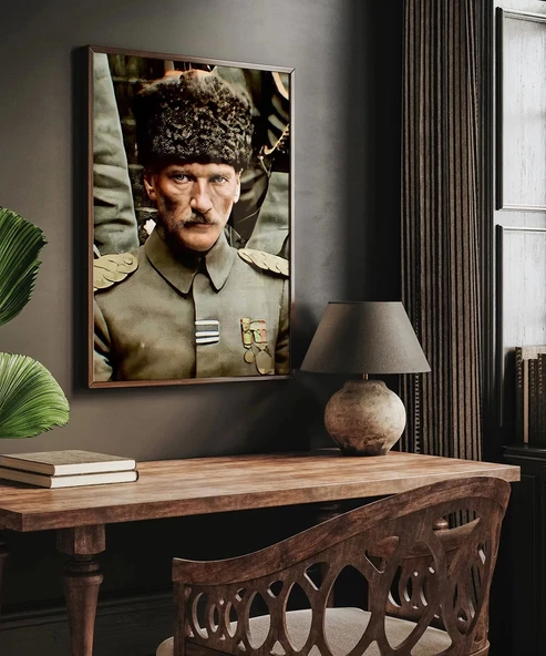 Çerçevesiz Poster Cephedeki Lider - Resim 5