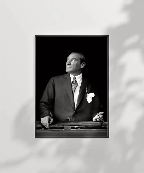 Çerçevesiz Poster Ufka Bakan Lider - Resim 2