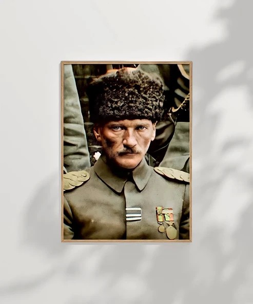 Çerçevesiz Poster Cephedeki Lider - Resim 7