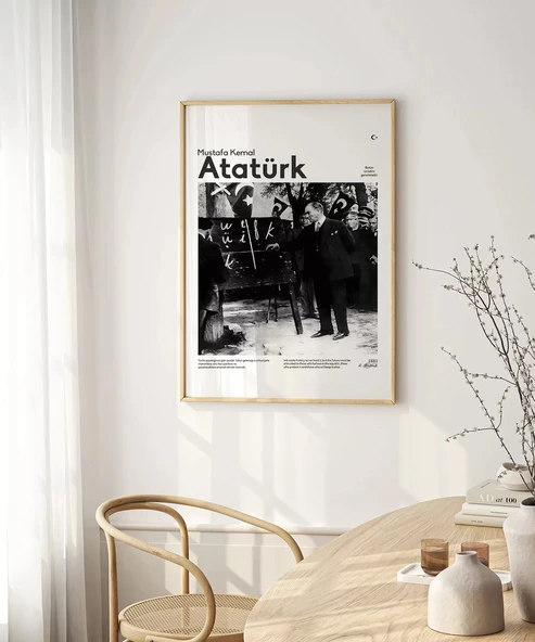 Çerçevesiz Poster Harf Devrimi - Resim 4