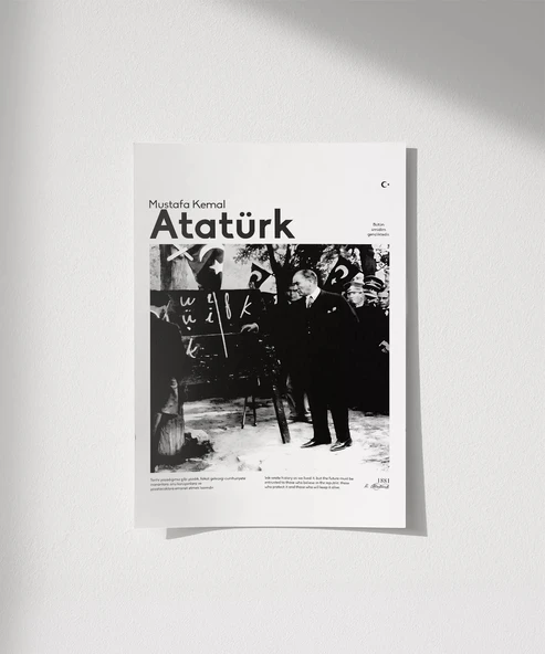 Çerçevesiz Poster Harf Devrimi ürün görseli