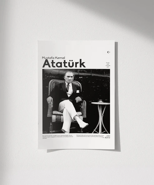 Çerçevesiz Poster Atatürk’ün Dinlenişi ürün görseli