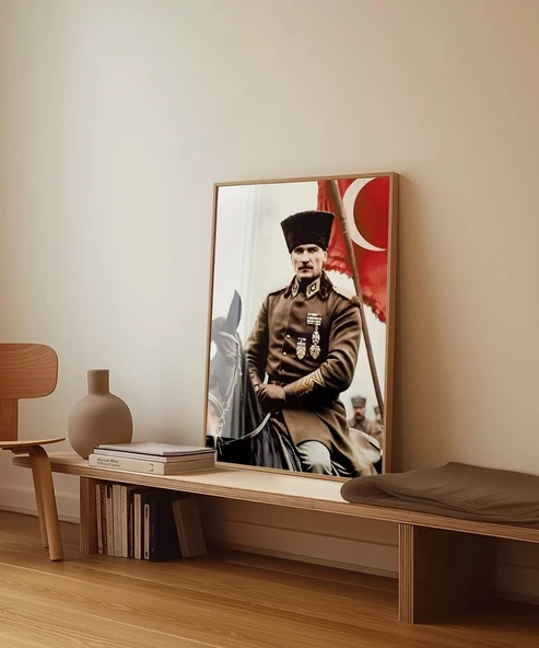 Çerçevesiz Poster Liderin Kararlılığı - Resim 3