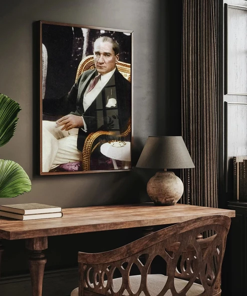Çerçevesiz Poster Cumhuriyetin Mimarı - Resim 5