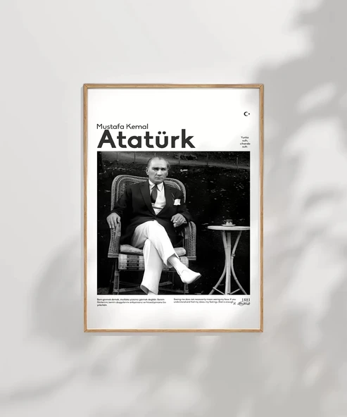 Çerçevesiz Poster Atatürk’ün Dinlenişi - Resim 7