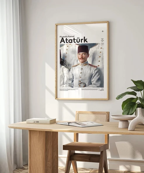 Çerçevesiz Poster Genç Subay Mustafa Kemal - 4