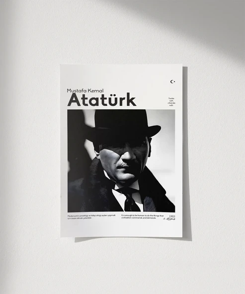 Çerçevesiz Poster Gölgedeki Deha ürün görseli