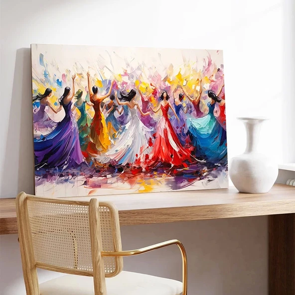 Yaşamın Dansı Kanvas Tablo - Resim 2