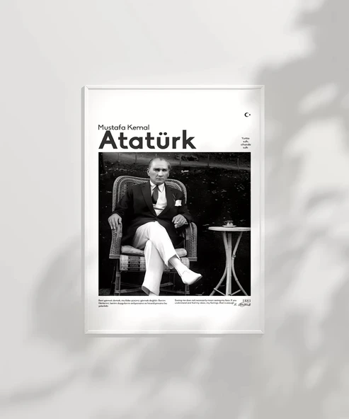 Çerçevesiz Poster Atatürk’ün Dinlenişi - Resim 6
