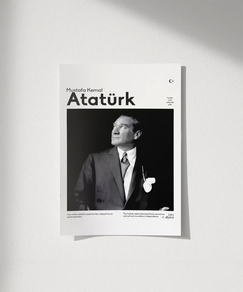 Çerçevesiz Poster Bağımsızlığa Adanmış Bir Ömür - Resim 8