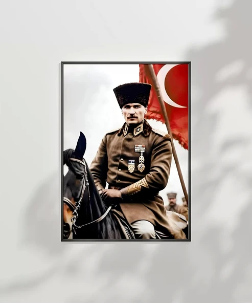 Çerçevesiz Poster Liderin Kararlılığı - Resim 2