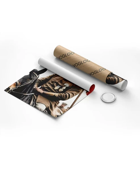 Çerçevesiz Poster Liderin Kararlılığı - Resim 9