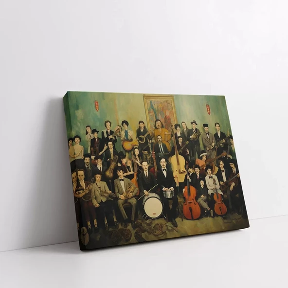 Etnik Çalgılar Orkestrası Kanvas Tablo - Resim 3