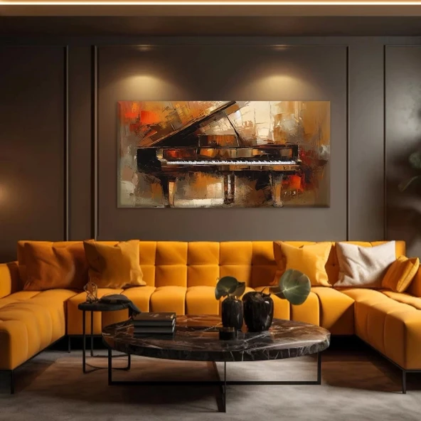 Yalnız Piyano Kanvas Tablo ürün görseli