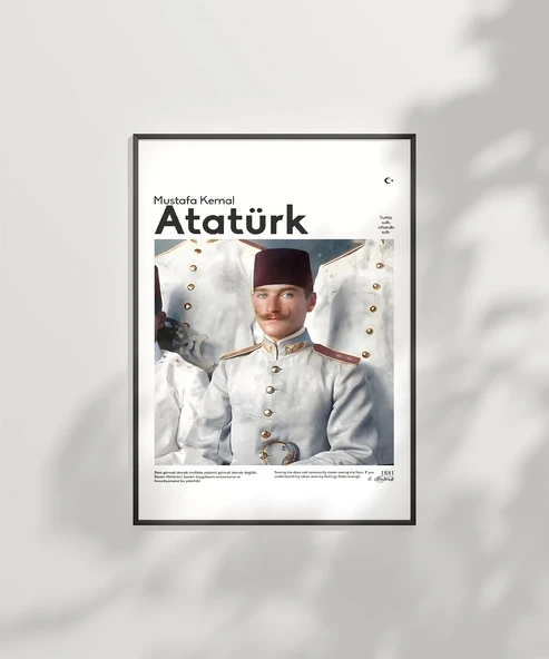 Çerçevesiz Poster Genç Subay Mustafa Kemal - 2