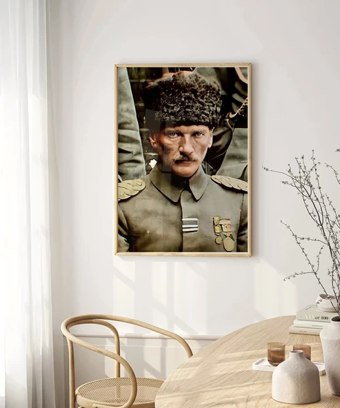 Çerçevesiz Poster Cephedeki Lider - Resim 3