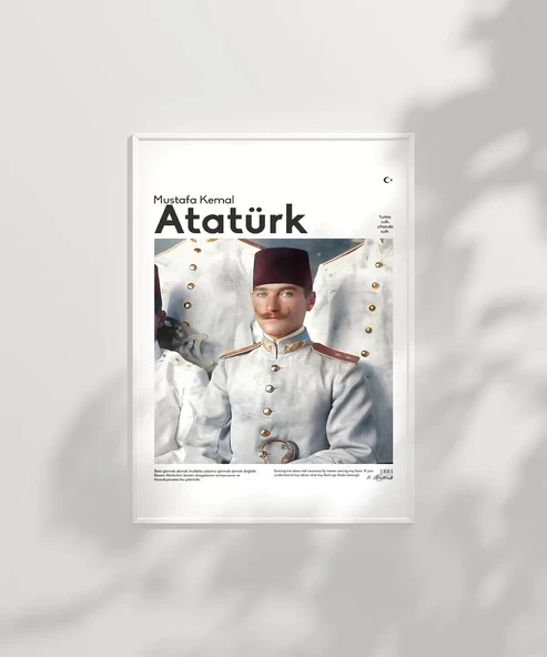 Çerçevesiz Poster Genç Subay Mustafa Kemal - 6