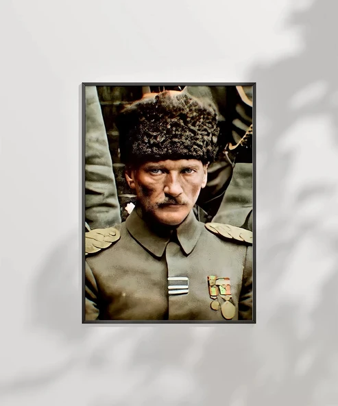 Çerçevesiz Poster Cephedeki Lider - Resim 2