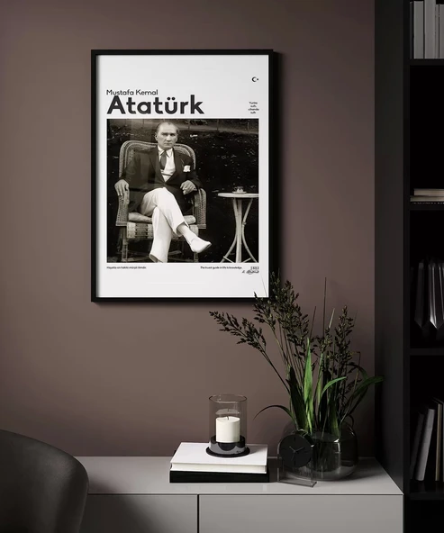 Çerçevesiz Poster Cumhuriyetin Önderi - Resim 3