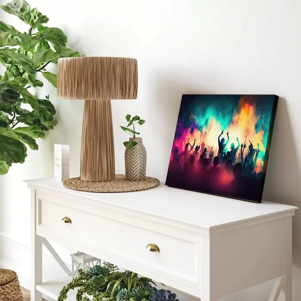 Neon Dansçılar Kanvas Tablo - Resim 2