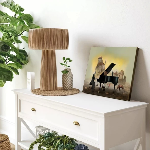 Sokak Sanatçısı Kanvas Tablo - Resim 2