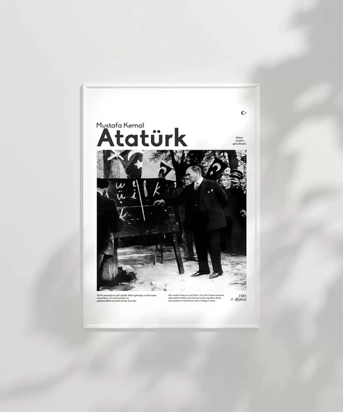 Çerçevesiz Poster Harf Devrimi - Resim 6