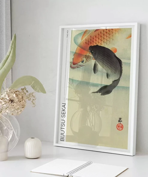 Çerçevesiz Poster Bijutsu Sekai İki Koi - Resim 5