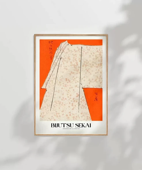 Çerçevesiz Poster Bijutsu Sekai Japon Elbise - Resim 2