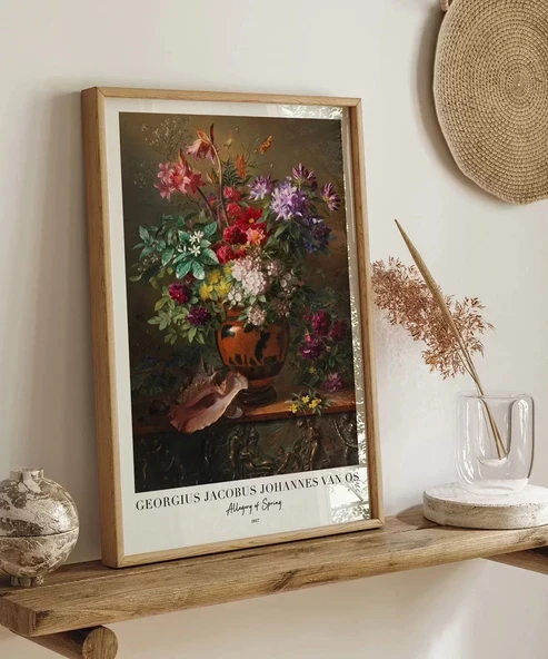 Çerçevesiz Poster Georgius Jacobus Johannes Van Os Bahar Alegorisii - Resim 4