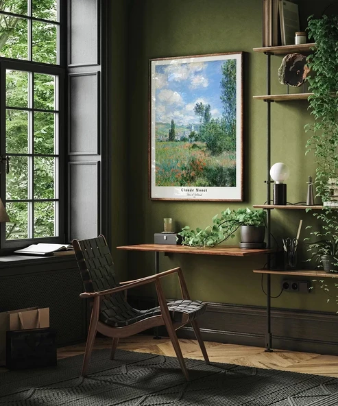 Çerçevesiz Poster Claude Monet Vétheuil - 3