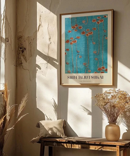 Çerçevesiz Poster Shin Bijutsukai Asma İllüstrasyonu - Resim 3