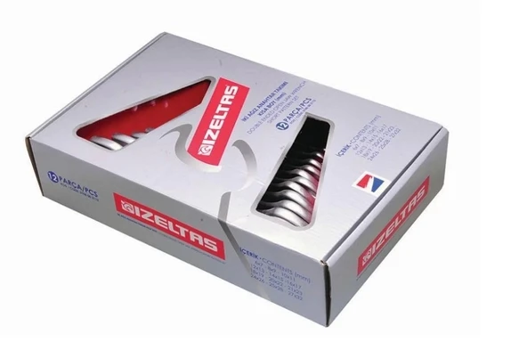 İzeltaş 0100 İki Ağız Anahtar Takımı Kısa Boy 8 Parça - Resim 4