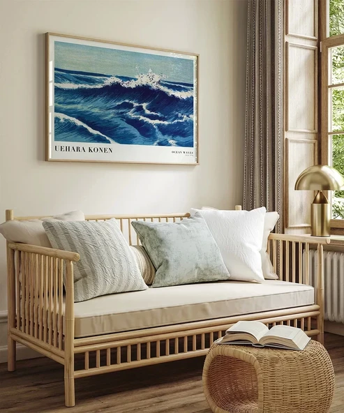 Çerçevesiz Poster Uehara Konen Okyanus Dalgaları - Resim 3