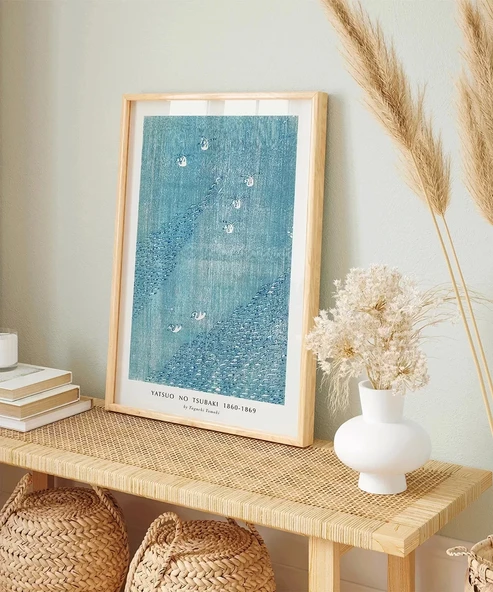 Çerçevesiz Poster Yatsuo No Tsubaki Vintage Baskı No 2 - Resim 5