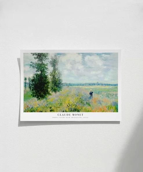 Çerçevesiz Poster Claude Monet Poppy Fields Near Argenteuil ürün görseli