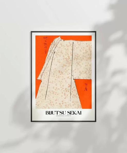 Çerçevesiz Poster Bijutsu Sekai Japon Elbise - Resim 3