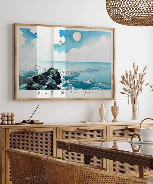 Çerçevesiz Poster Kojima Adası'nda Okyanus Dalgası - Resim 4