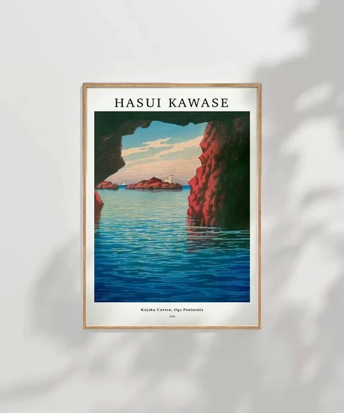 Çerçevesiz Poster Hasui Kawase-Kojaku Mağarası Oga Yarımadası - Resim 2