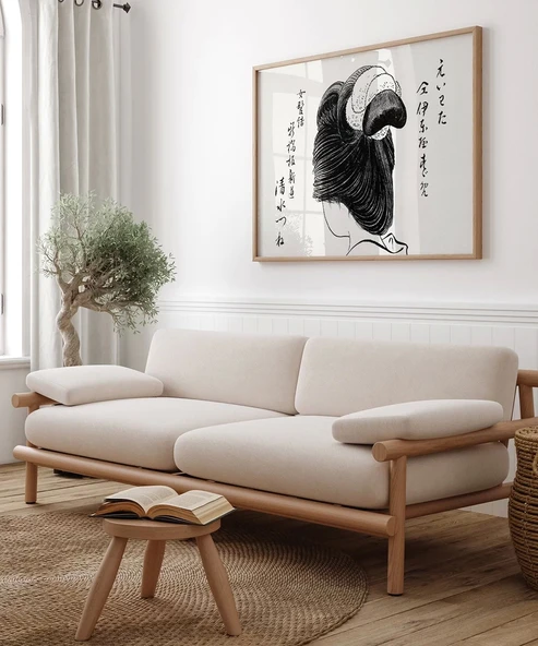 Çerçevesiz Poster Kimono ve Saçın Sanatı - Resim 5