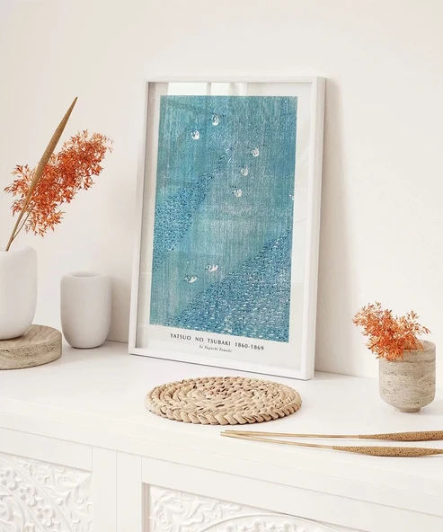 Çerçevesiz Poster Yatsuo No Tsubaki Vintage Baskı No 2 - Resim 4