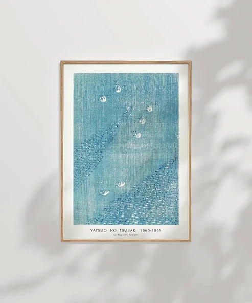 Çerçevesiz Poster Yatsuo No Tsubaki Vintage Baskı No 2 - Resim 7