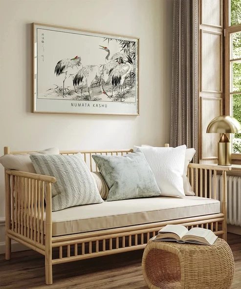 Çerçevesiz Poster Numata Kashu Kuşlar - Resim 5