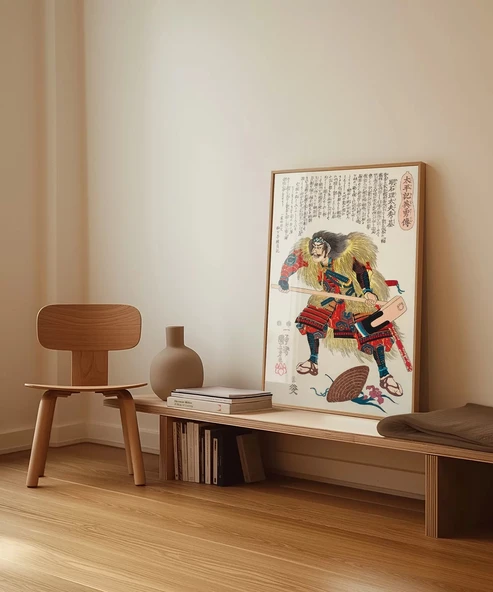 Çerçevesiz Poster Samuray Cesareti - Resim 3