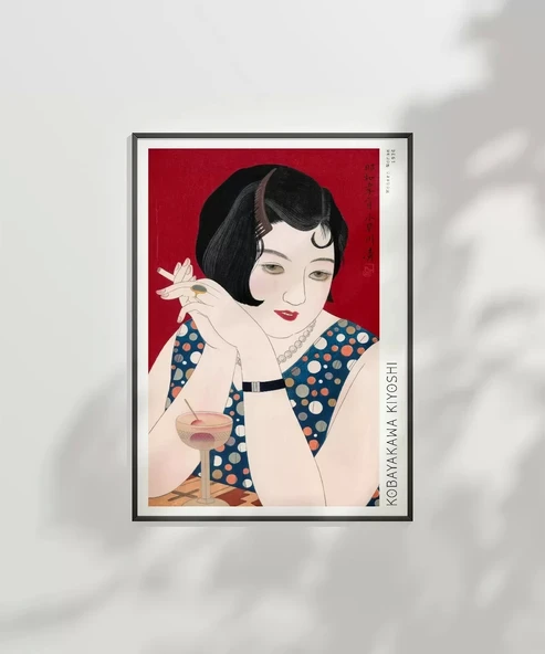 Çerçevesiz Poster Kobayakawa Kiyoshi Modern Kadın - Resim 2