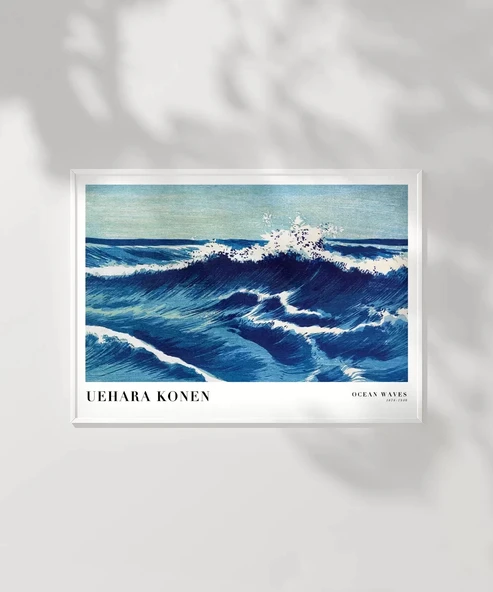Çerçevesiz Poster Uehara Konen Okyanus Dalgaları - Resim 6